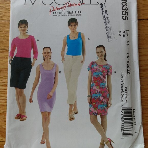 Plus Size 16-22 Tops Dresses Sewing Pattern UNCUT McCall's 6355 - Picture 13 of 13